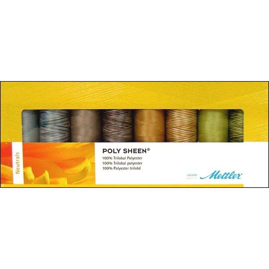 Premium Quality Mettler 100% Polyester Poly Sheen Sewing Thread Embroidery Craft 